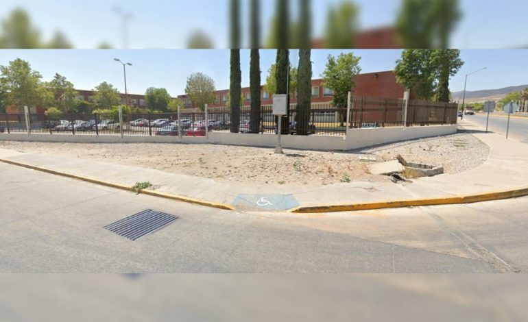  Detectan falla de drenaje junto a la UPSLP; Ayuntamiento anuncia intervención