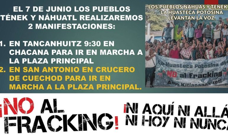  La Huasteca Potosina se unirá a la movilización nacional contra el fracking