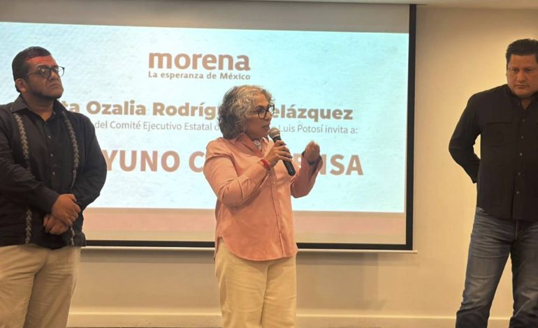  Morena en SLP quedó fuera de visita de Sheinbaum