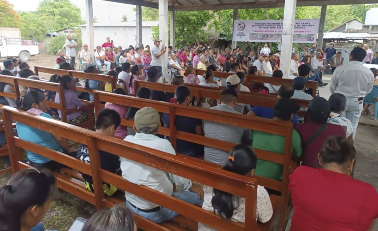  CIOAC realiza asamblea con afectados por despojo en La Peña