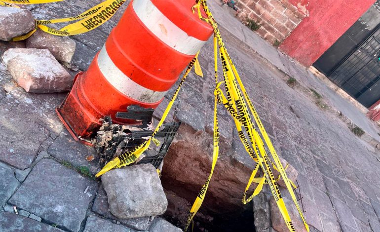  Obras Públicas anuncia rehabilitación en la calle Morelos tras detectarse un socavón