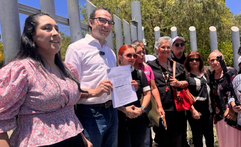  VIDEO | Promueve Somos MX queja contra el PVEM y el gallardismo; encuentra cerrado el CEEPAC