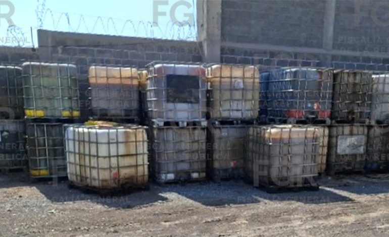  FGR asegura dos centros de procesamiento de huachicol en SLP