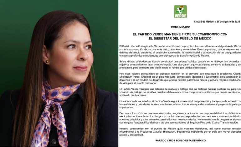  PVEM descarta alianzas fuera de la 4T, tras apertura de Alito