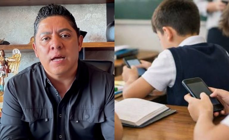  Gallardo anuncia iniciativa para prohibir el uso de celulares en primaria y secundaria