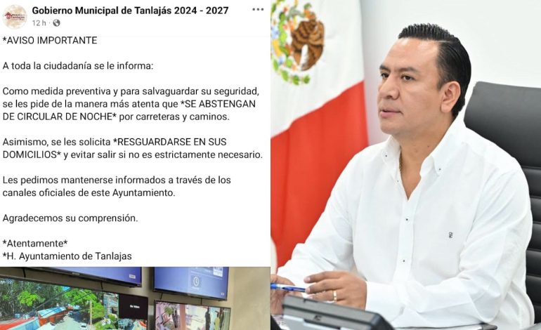  VIDEO | Secretario General de SLP cuestiona toque de queda del ayuntamiento de Tanlajás