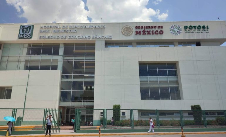  Roban fluxómetros y pantallas educativas de hospitales del IMSS Bienestar en SLP