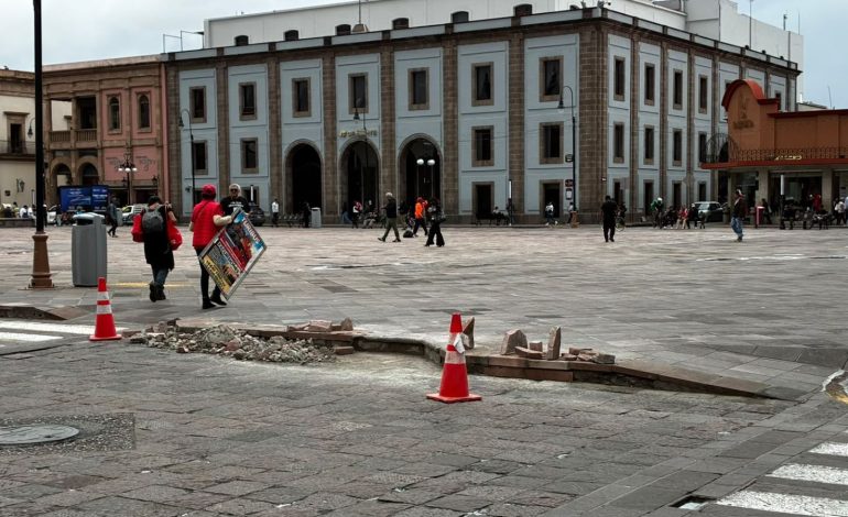  UGCH ha repuesto 45 piezas de cantera en Plaza de Fundadores